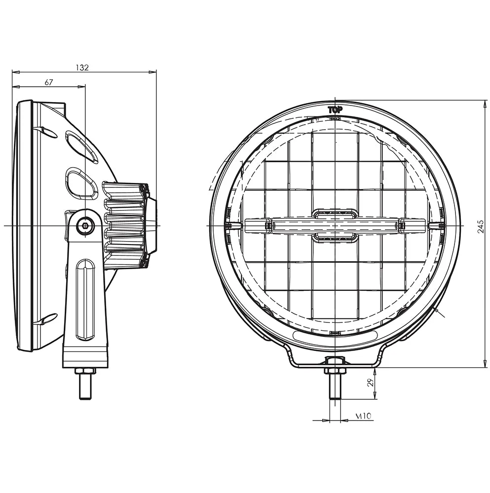 WAS W116 Full LED Spot Light / 9 Inch